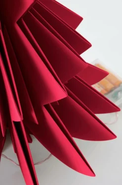 Juldekoration|Jotex ABIES Dekorationsgran Med Ljusslinga Röd