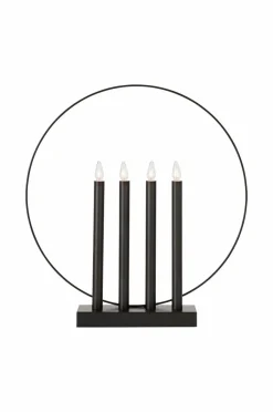 Julbelysning|Jotex Adventsljusstake Glory Svart