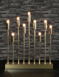 Julbelysning|Jotex Adventsljusstake Pix Mässing