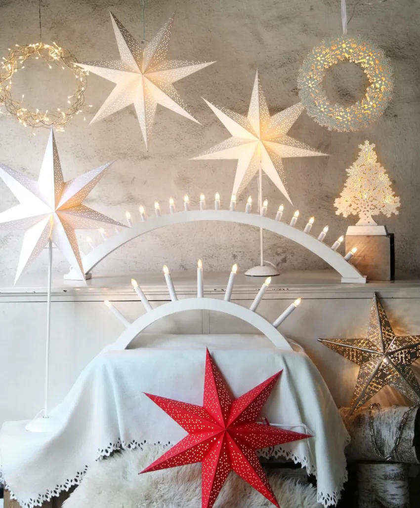 Julbelysning|Jotex Adventsstjärna Dot 54 Cm Vit