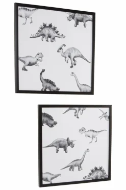 Barndekoration|Barndekoration|Jotex AGUSTIN 2-pack Poster Med Ram 50x50 Cm Svart/Vit