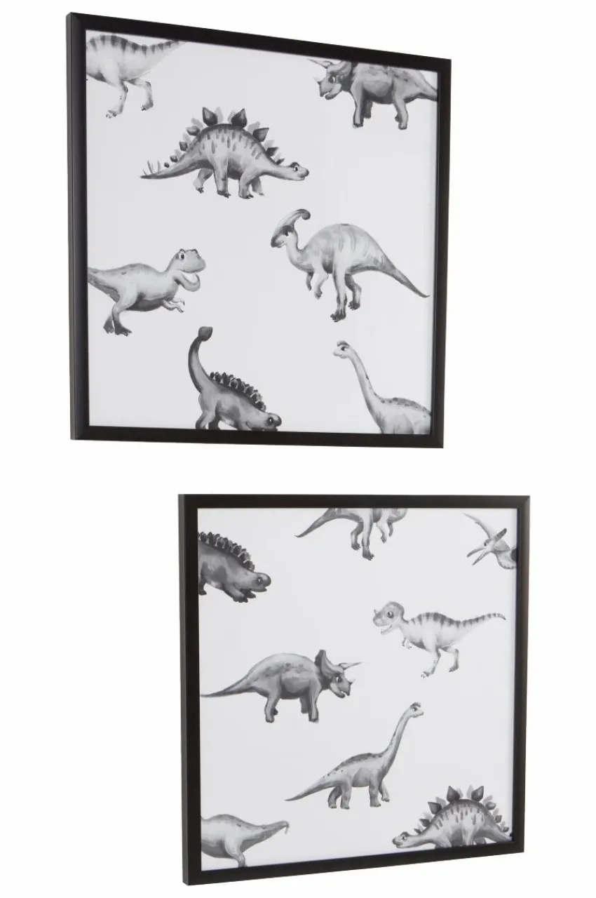 Barndekoration|Barndekoration|Jotex AGUSTIN 2-pack Poster Med Ram 50x50 Cm Svart/Vit