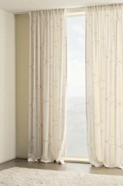 Multifunktionsgardiner|Jotex AIDA Multifunktionsgardin 2-pack Beige/svart