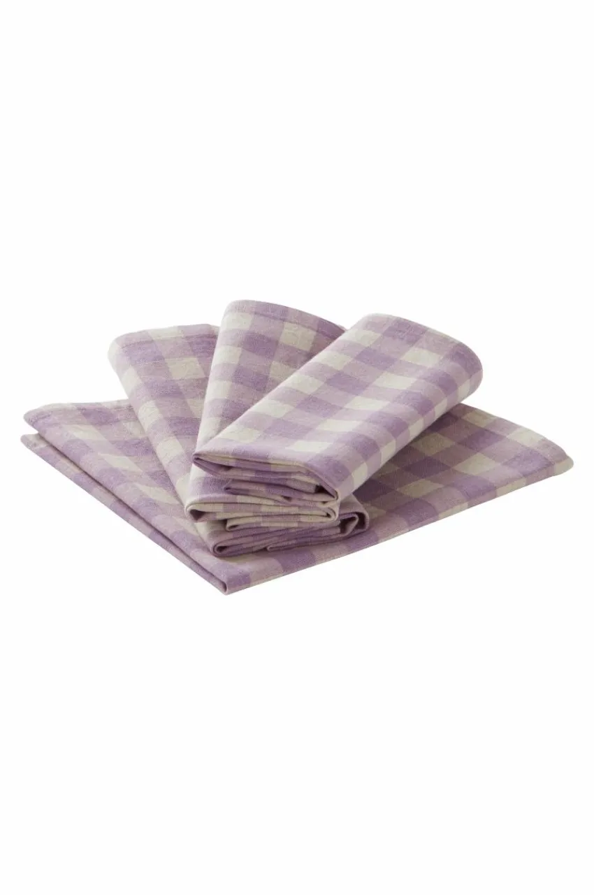 Servetter|Jotex AIME Servett 4-pack Lila