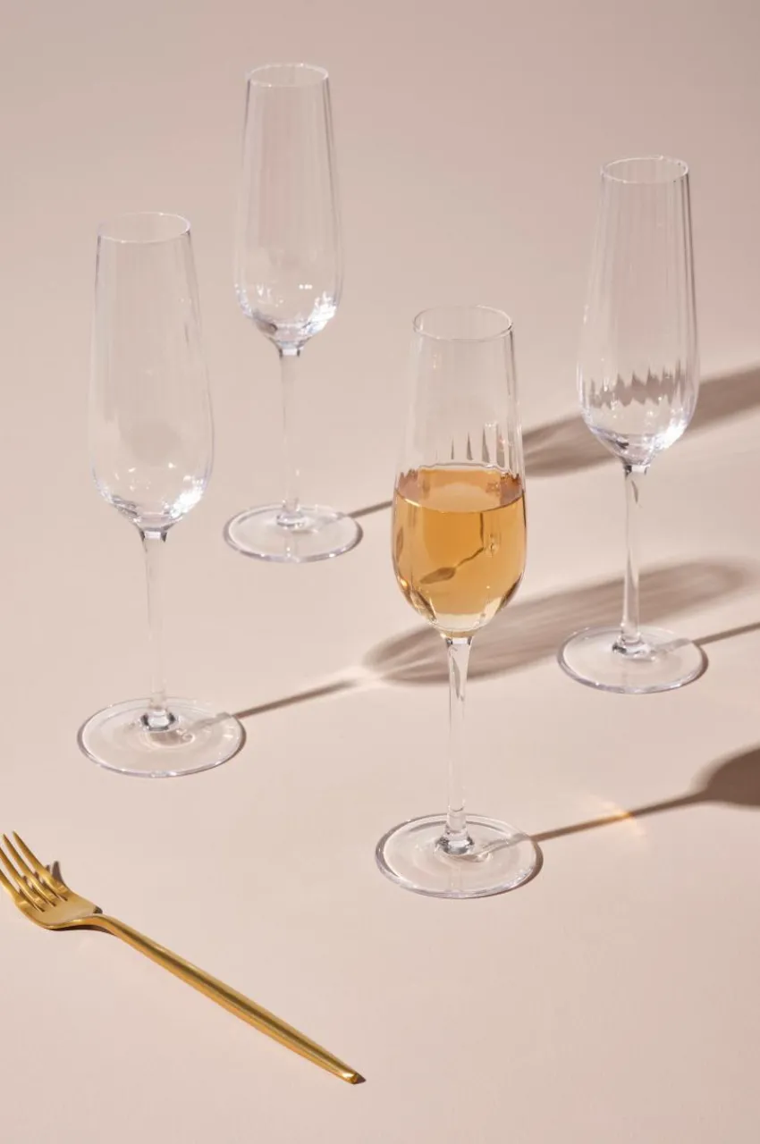 Glas|Jotex AKIA Champagneglas 4-pack Transparent