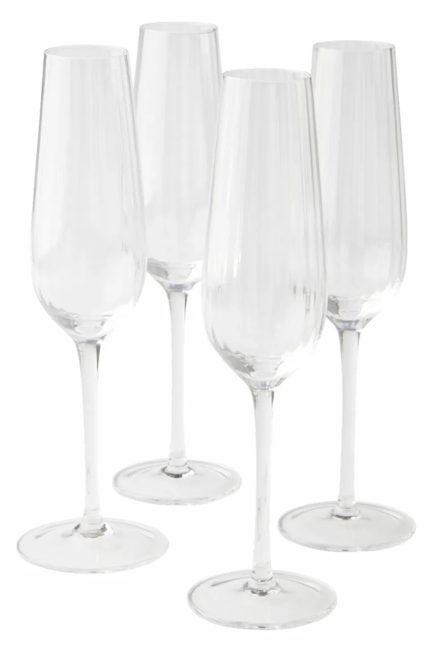 Glas|Jotex AKIA Champagneglas 4-pack Transparent