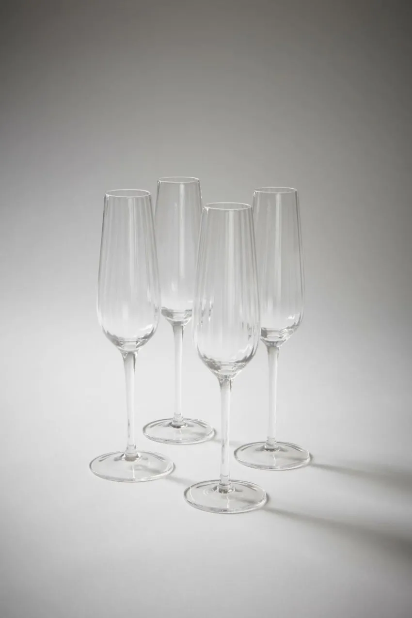 Glas|Jotex AKIA Champagneglas 4-pack Transparent