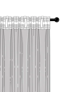 Barngardiner|Jotex ALAIA Multifunktionsgardin 2-pack Aprikosrosa
