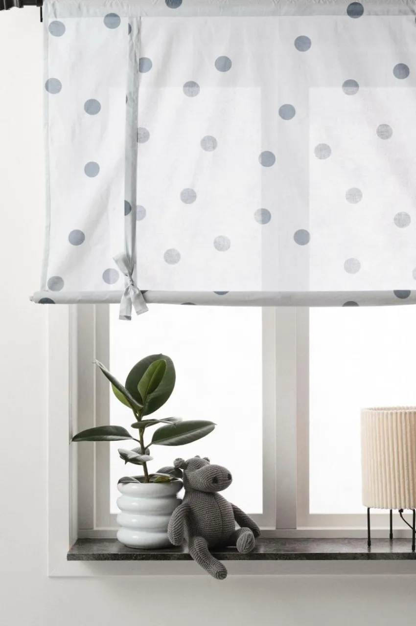 Barngardiner|Jotex ALAIA Roll Up-gardin Blå