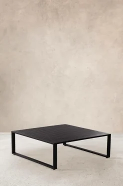Utebord|Utemöbler|Jotex ALASSIO Soffbord 100x100 Cm Svart