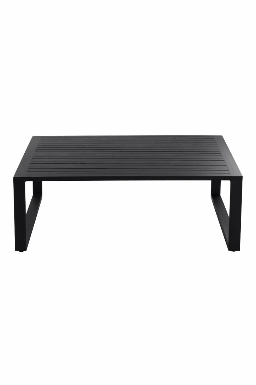 Utebord|Utemöbler|Jotex ALASSIO Soffbord 100x100 Cm Svart