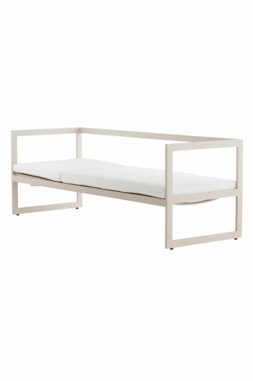 Solstolar & Solsängar|Utesoffor & Utebänkar|Jotex ALASSIO Solsäng/utesoffa - Rygg Vänster Beige/vit dyna