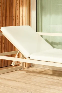 Solstolar & Solsängar|Utesoffor & Utebänkar|Jotex ALASSIO Solsäng/utesoffa - Rygg Vänster Beige/vit dyna