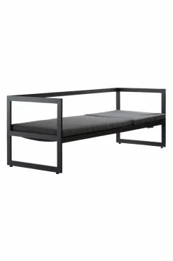 Solstolar & Solsängar|Utesoffor & Utebänkar|Jotex ALASSIO Solsäng/utesoffa - Rygg Höger Svart/mörkgrå dyna