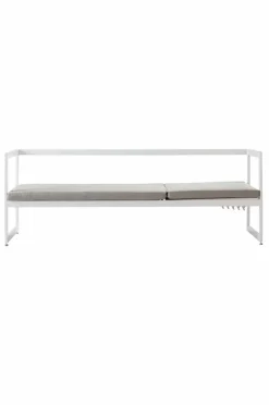 Solstolar & Solsängar|Utesoffor & Utebänkar|Jotex ALASSIO Solsäng/utesoffa - Rygg Höger Vit/greige dyna