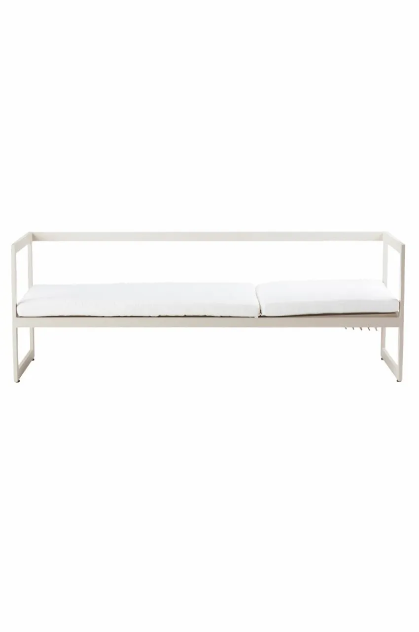 Solstolar & Solsängar|Utesoffor & Utebänkar|Jotex ALASSIO Solsäng/utesoffa - Rygg Höger Beige/vit dyna