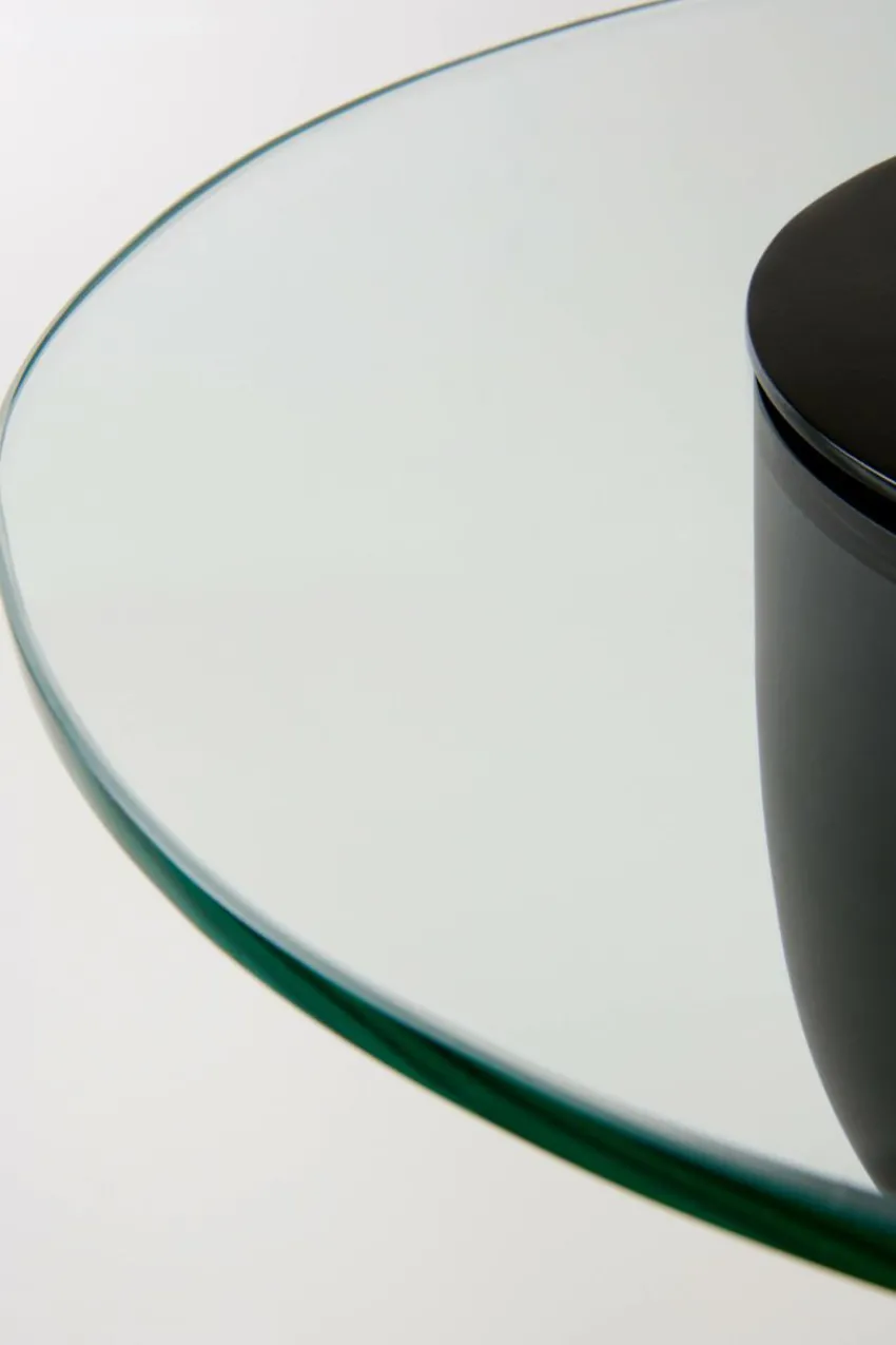 Bord|Jotex ALBIANO Sidobord ø 50 Cm Svart/vit