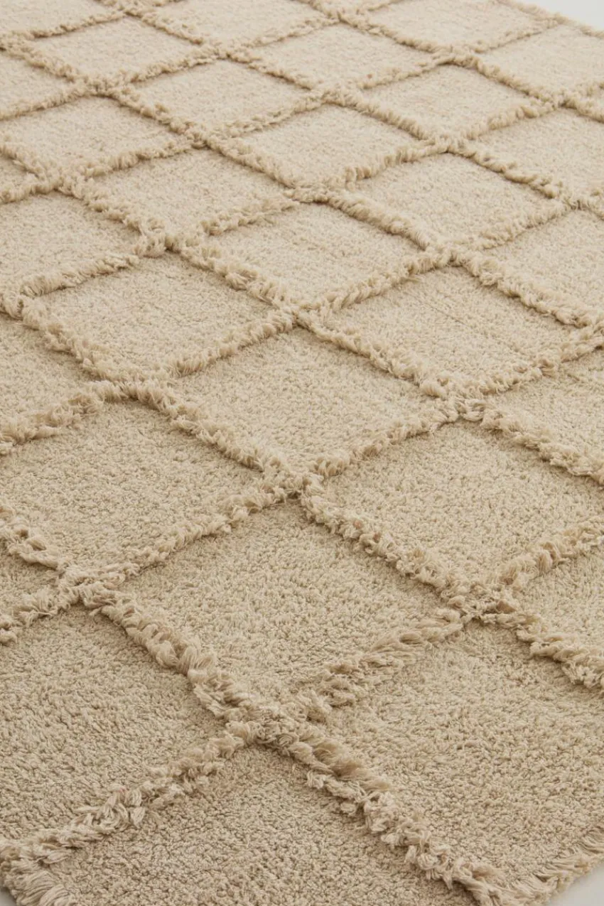 Bomulls- & Trasmattor|Jotex ALDER Bomullsmatta Naturvit