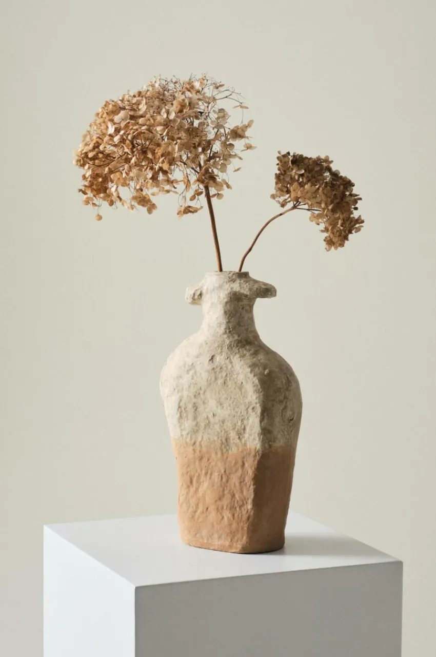 Vaser|Jotex ALGOT Dekoration Naturvit/gul