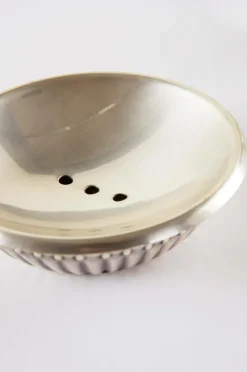 Badrumstillbehör|Kökstillbehör|Jotex ALIDA Tvålfat Antik silver