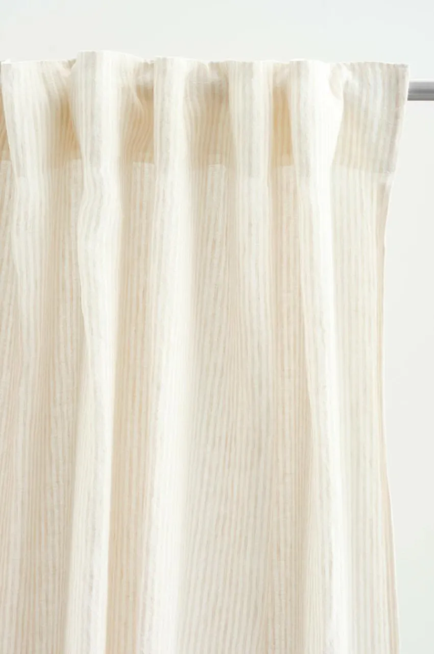 Linnegardiner|Multifunktionsgardiner|Jotex ALINA Linnegardin 2-pack Beige/naturvit