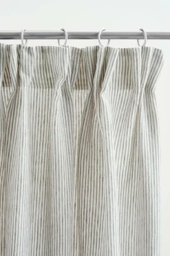 Linnegardiner|Multifunktionsgardiner|Jotex ALINA Linnegardin 2-pack Grå/naturvit