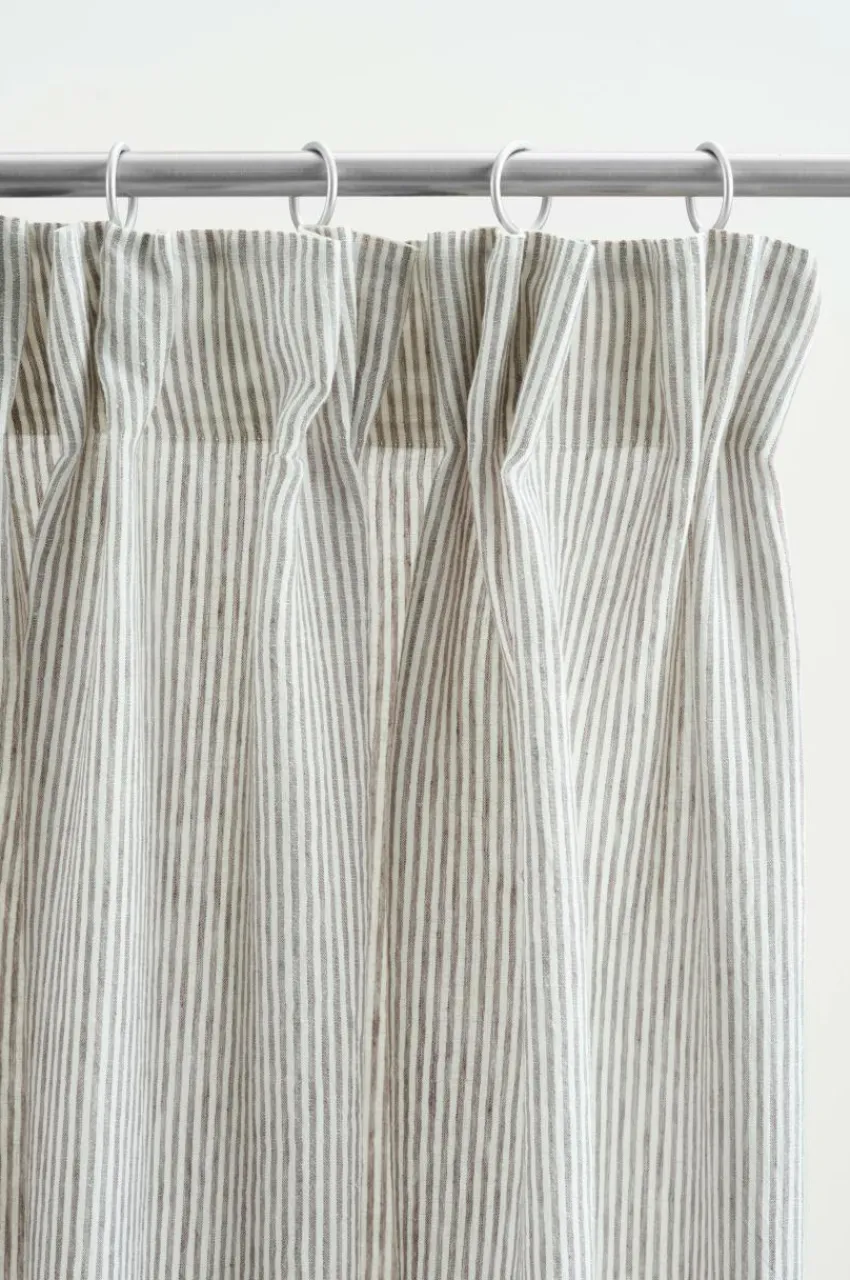 Linnegardiner|Multifunktionsgardiner|Jotex ALINA Linnegardin 2-pack Grå/naturvit