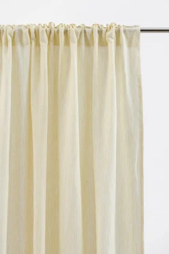 Linnegardiner|Multifunktionsgardiner|Jotex ALINA Linnegardin 2-pack Gul/naturvit