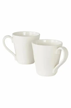 Koppar & Muggar|Jotex ALORA Mugg 2-pack Naturvit