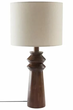 Bordslampor|Jotex ALTICA Bordslampa Mörkbrun/beige
