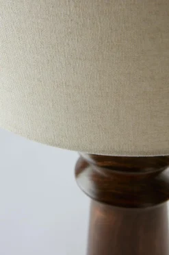 Bordslampor|Jotex ALTICA Bordslampa Mörkbrun/beige