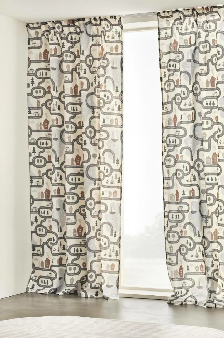 Barngardiner|Jotex ALVIN funktionsgardin 2-pack - Ekologisk Multi