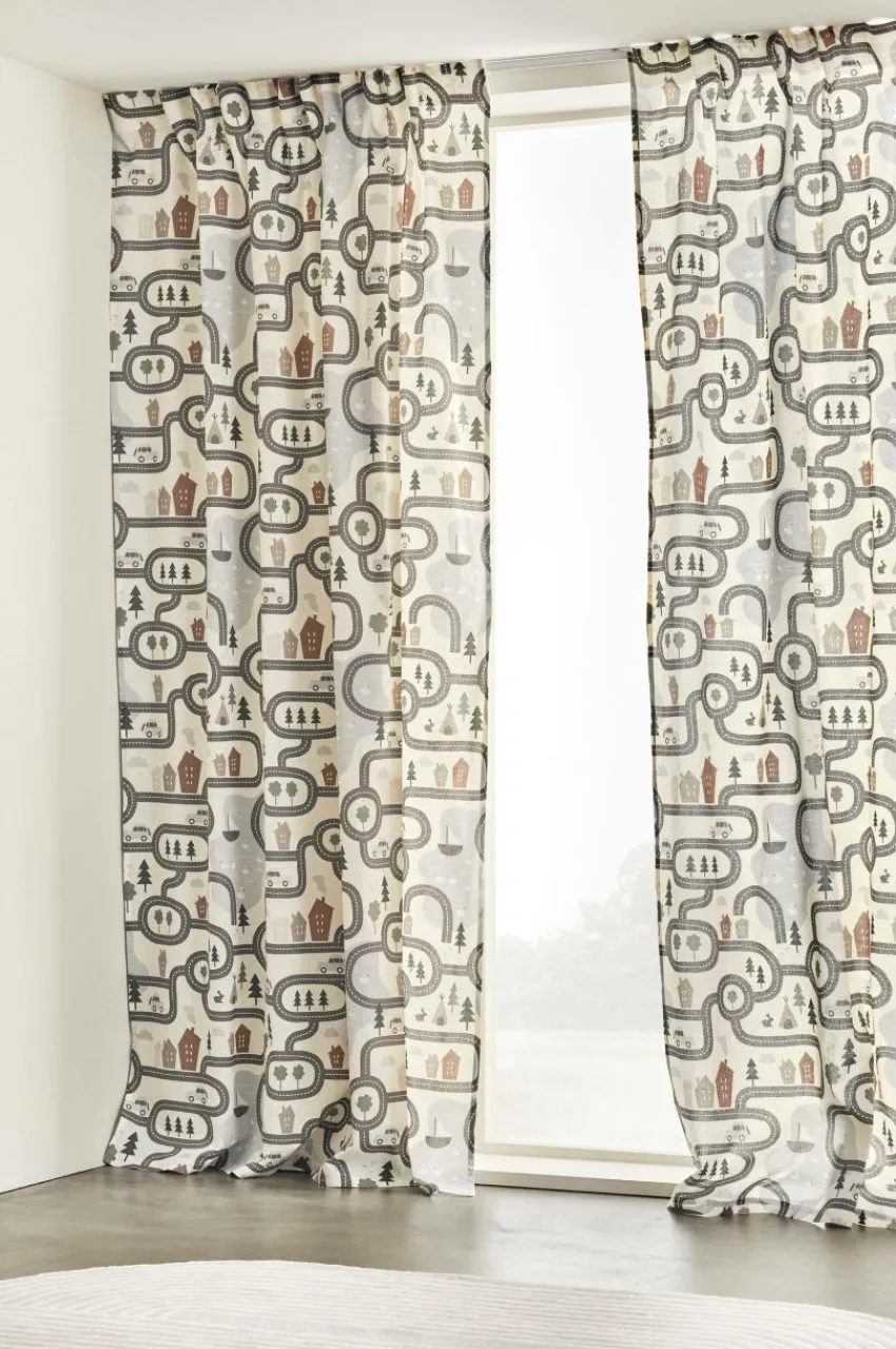 Barngardiner|Jotex ALVIN funktionsgardin 2-pack - Ekologisk Multi