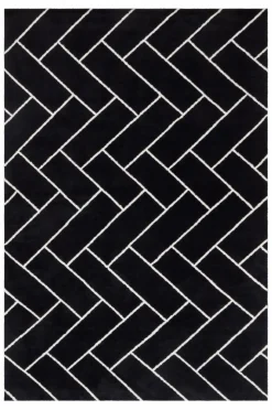 Slätvävda Mattor|Jotex AMARILLO Slätvävd Matta 200x300 Cm Svart/vit