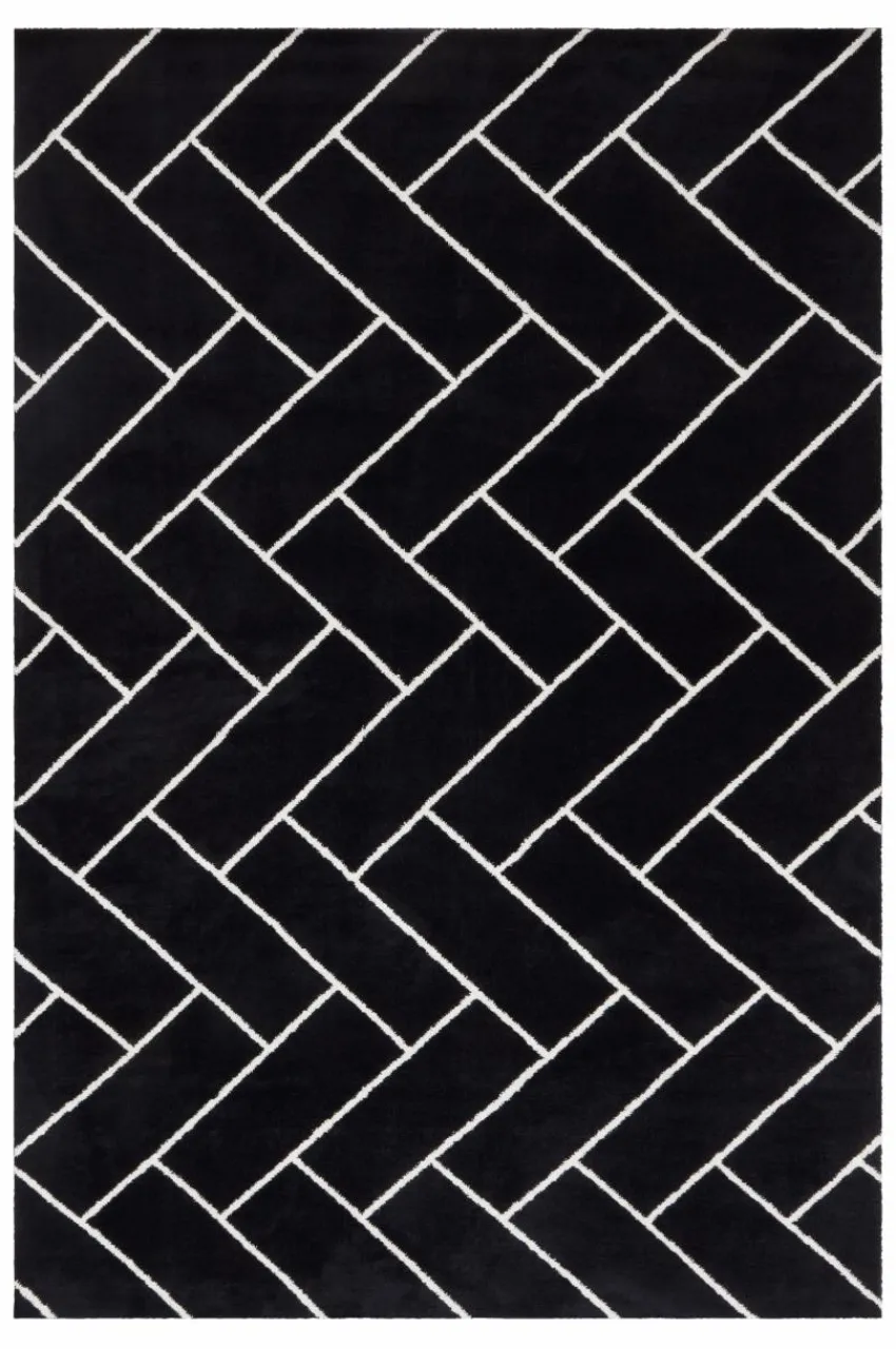 Slätvävda Mattor|Jotex AMARILLO Slätvävd Matta 200x300 Cm Svart/vit
