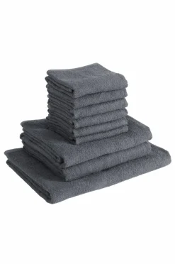 Handduksset|Handdukar|Jotex AMELIE Frottéset 9-pack Grå
