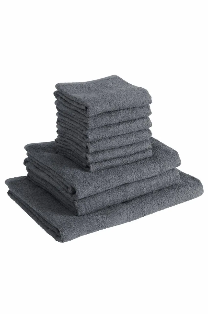 Handduksset|Handdukar|Jotex AMELIE Frottéset 9-pack Grå