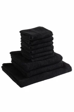 Handduksset|Handdukar|Jotex AMELIE Frottéset 9-pack Svart