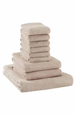 Handdukar|Handduksset|Jotex AMELIE Frottéset 9-pack Ljusbeige