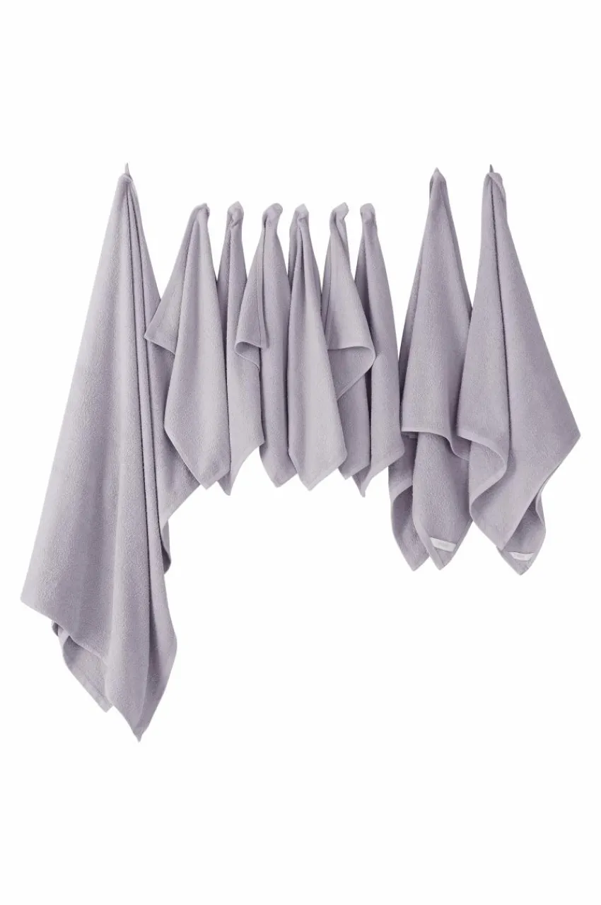 Handduksset|Handdukar|Jotex AMELIE Frottéset 9-pack Blek lavendel