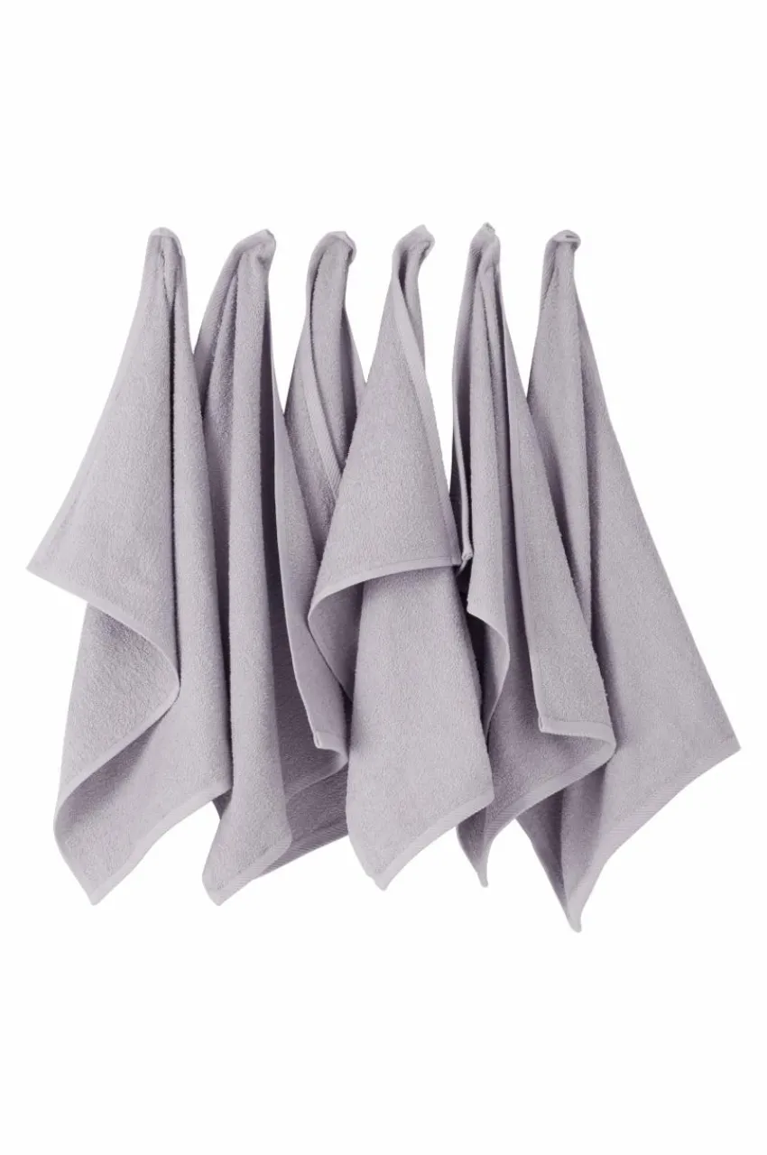 Handduksset|Handdukar|Jotex AMELIE Handduk 6-pack Blek lavendel