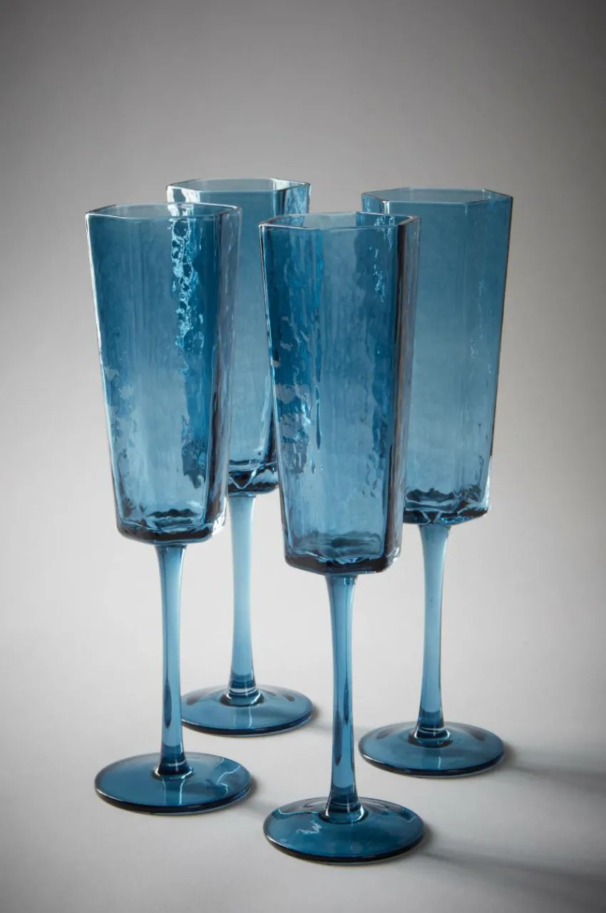 Glas|Jotex AMORY Champagneglas 4-pack Blå