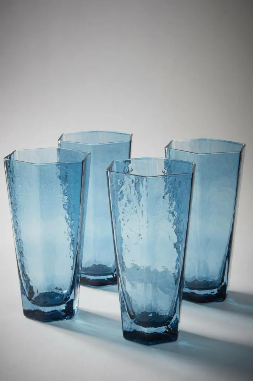 Glas|Jotex AMORY Höga Glas 4-pack Blå