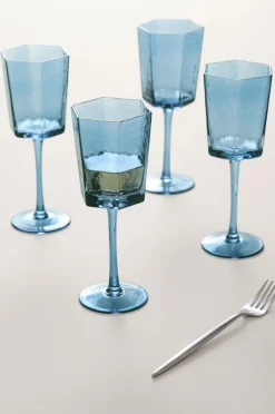 Glas|Jotex AMORY Vinglas 4-pack Blå