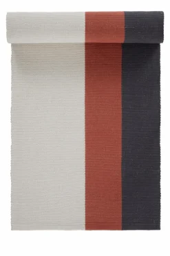 Bomulls- & Trasmattor|Jotex AMPLIER Bomullsmatta 80x200 Cm Svart/terrakottabrun/naturvit