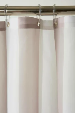 Duschdraperier|Jotex ANDREA Duschdraperi Med Volang Ljusbeige/vit