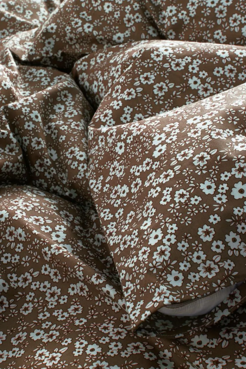 Påslakanset|Jotex ANEMONE Påslakanset Enkelsäng Brun