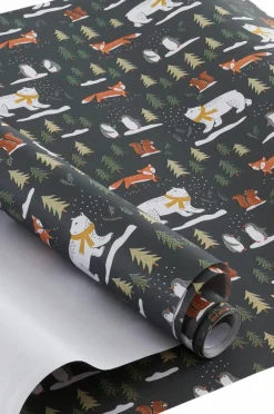 Presentpapper & Snöre|Juldekoration|Jotex ANIMAL FOREST Presentpapper - Längd 10 Meter Multi