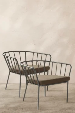 Utestolar & Utepallar|Utemöbler|Jotex ANTIBES Loungestol 2-pack Khakigrön
