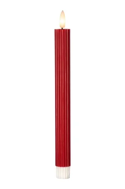 Julbelysning|Ljus|Jotex Antikljus LED Flamme Stripe 2-pack Röd